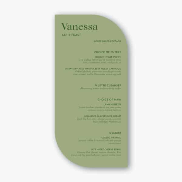 Sage Leaf Menu