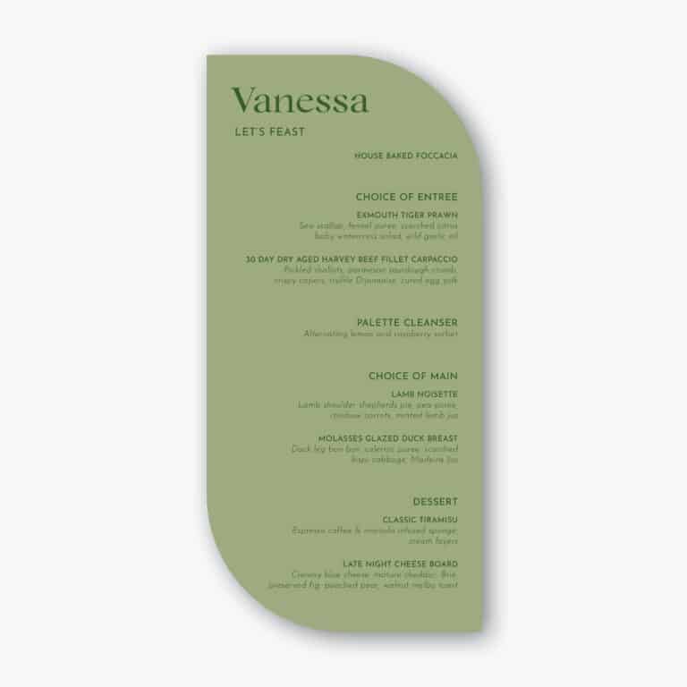 Sage Leaf Menu