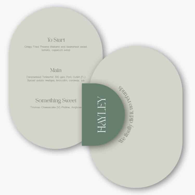 Simply Oval Menu