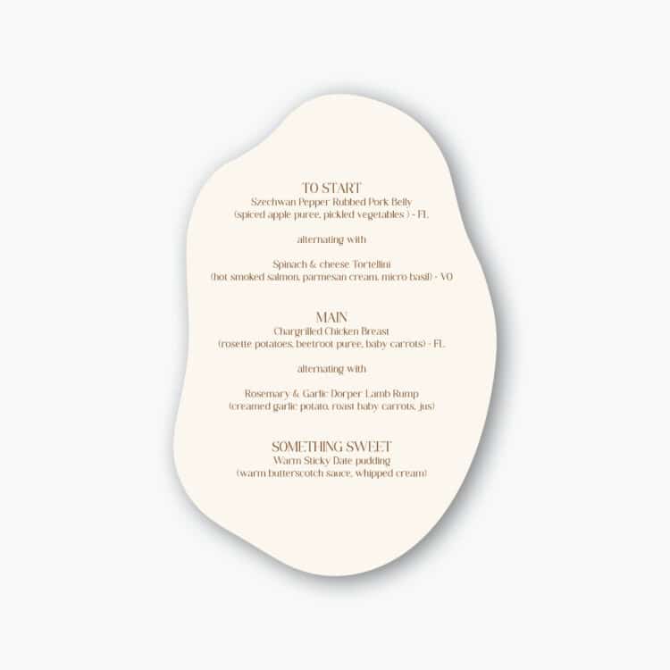 Soft Wheat Menu
