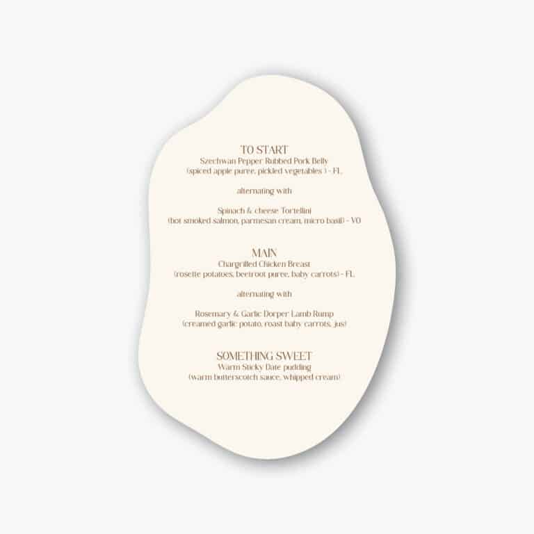 Soft Wheat Menu