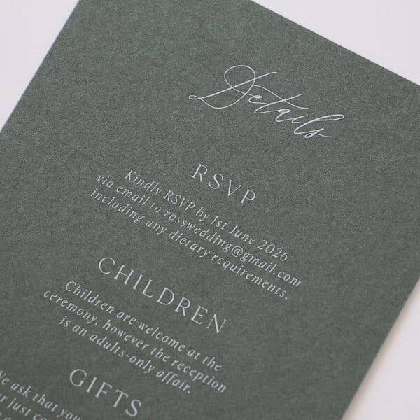 Garden Grove Wedding Invitation - Image 5