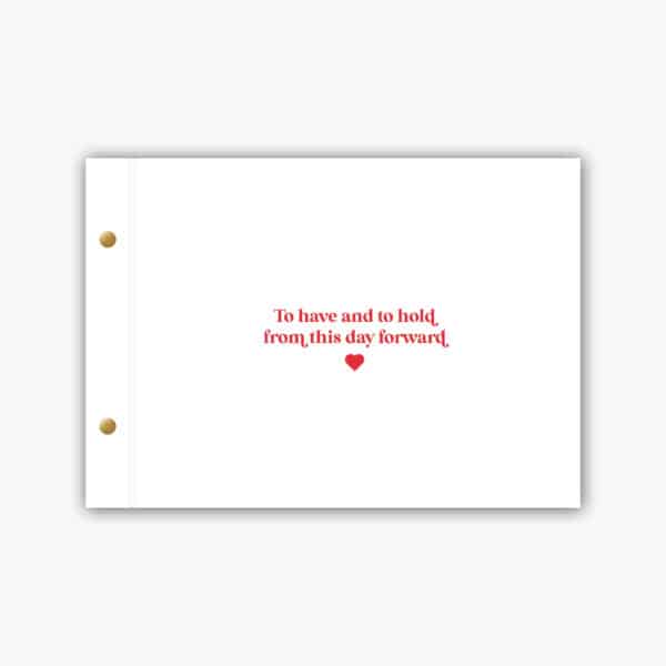 To Have and To Hold Guest Book