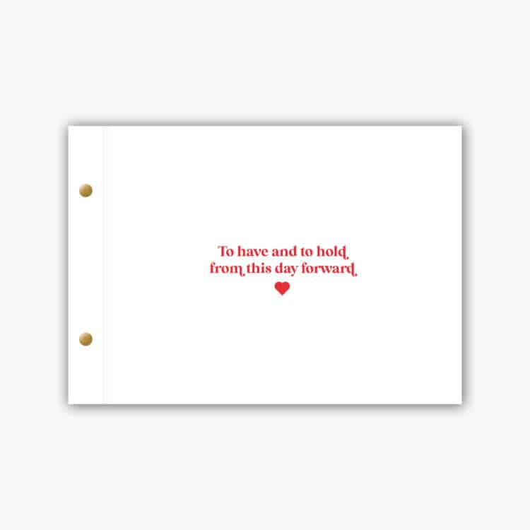 To Have and To Hold Guest Book