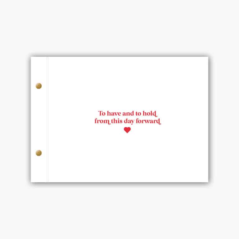 To Have and To Hold Guest Book