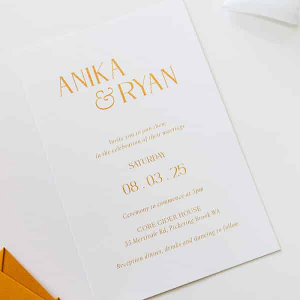 Wavy Butter Wedding Invitation - Image 3