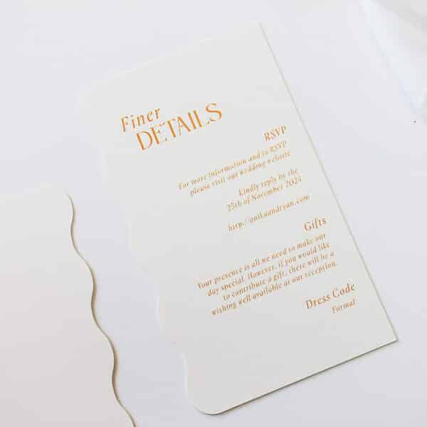 Wavy Butter Wedding Invitation - Image 4