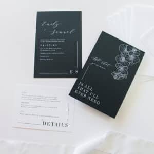 Wild Orchid Wedding Invitation