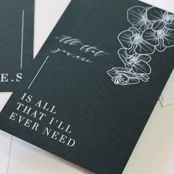 Wild Orchid Wedding Invitation - Image 3