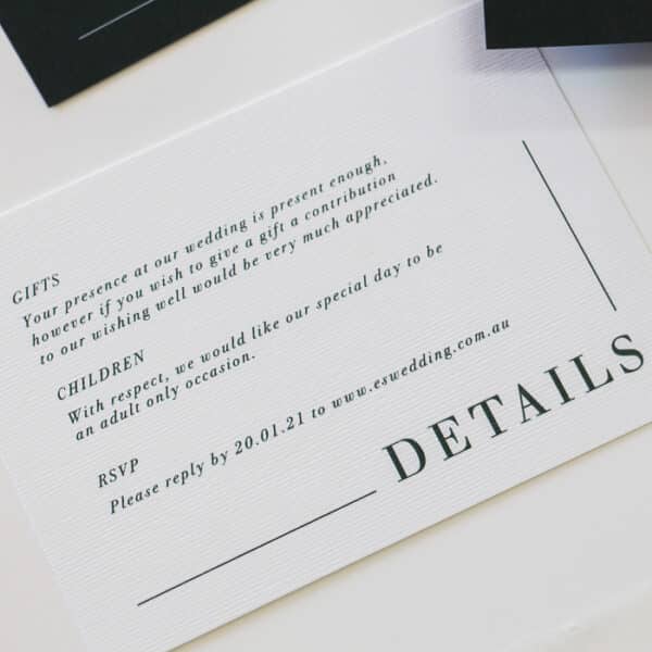 Wild Orchid Wedding Invitation - Image 4