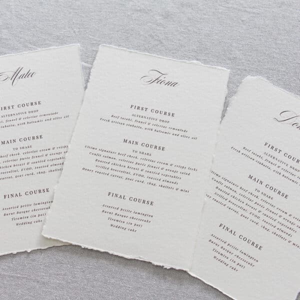 Wild Romance Menu - Image 4