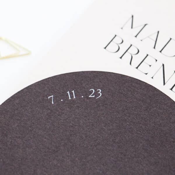 Cacao Classic Arch Wedding Invitation - Image 4