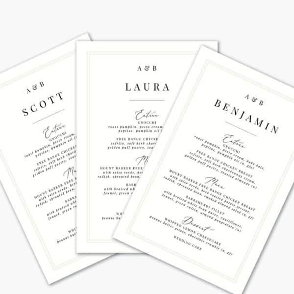 Classic Romance Menu - Image 3