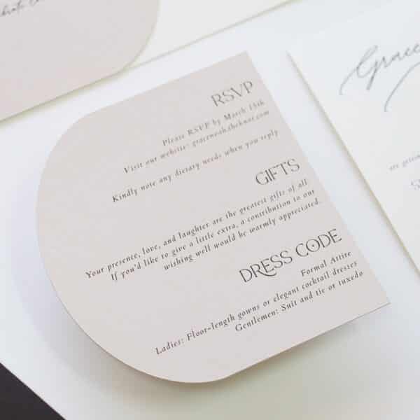 Horizon Arch Wedding Invitation - Image 4