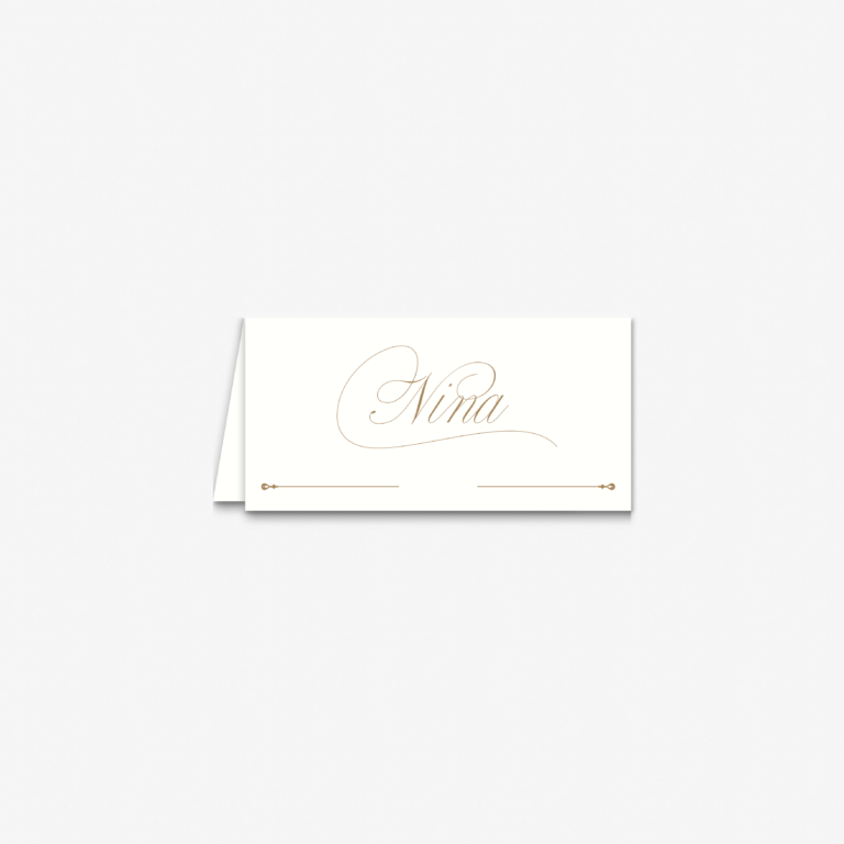Tent Style Place card
