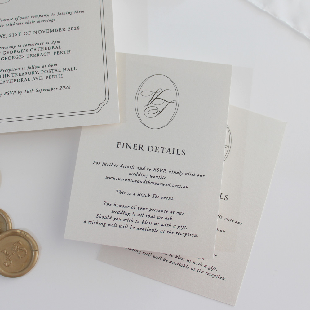 Classic Gold Wedding Invitation - Image 5