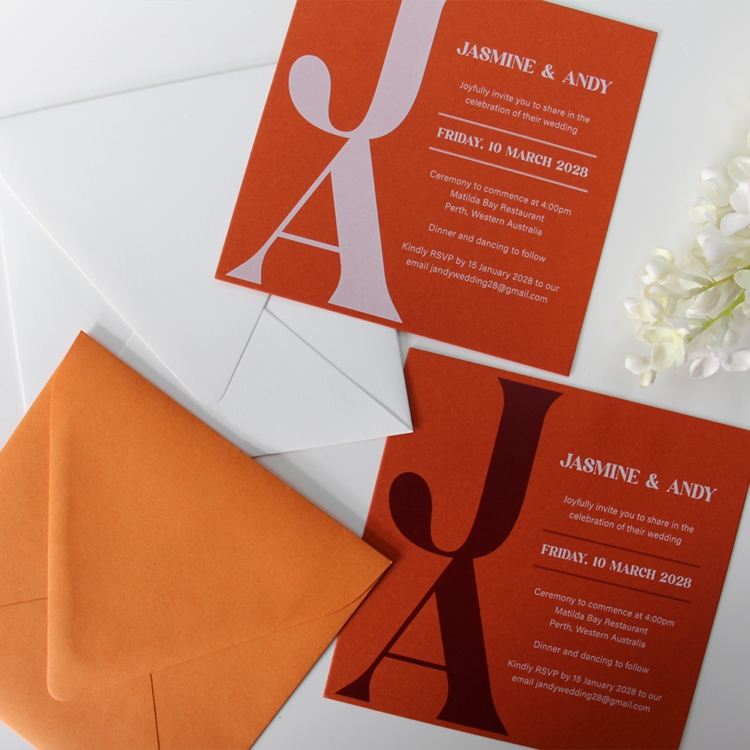 Arancia Wedding Invites